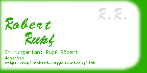 robert rupf business card